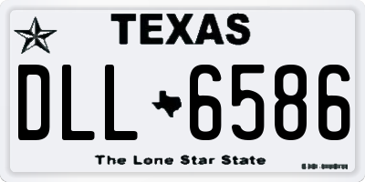 TX license plate DLL6586