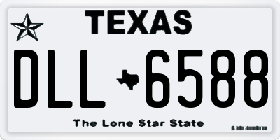 TX license plate DLL6588
