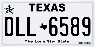 TX license plate DLL6589