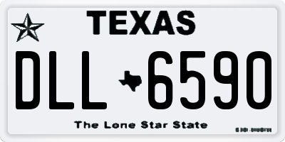 TX license plate DLL6590