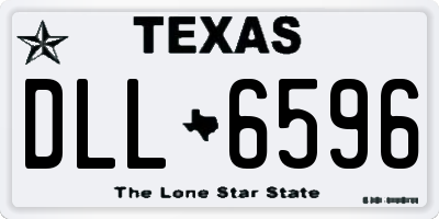 TX license plate DLL6596