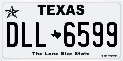 TX license plate DLL6599