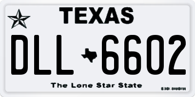 TX license plate DLL6602