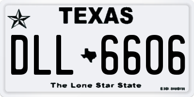 TX license plate DLL6606