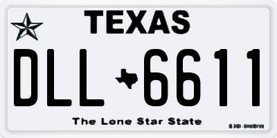 TX license plate DLL6611