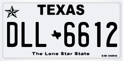 TX license plate DLL6612