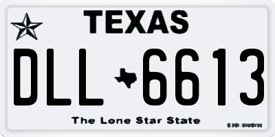 TX license plate DLL6613