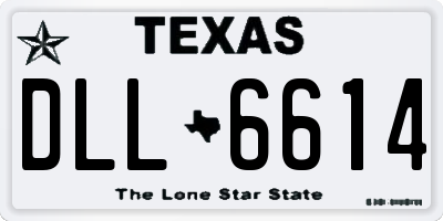 TX license plate DLL6614