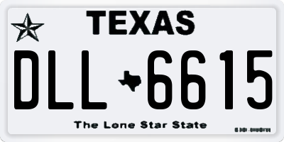 TX license plate DLL6615