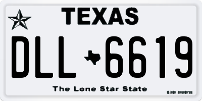 TX license plate DLL6619