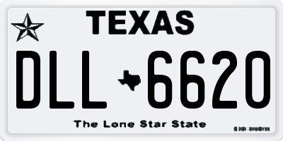 TX license plate DLL6620