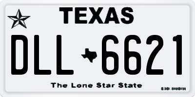 TX license plate DLL6621