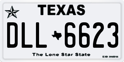 TX license plate DLL6623