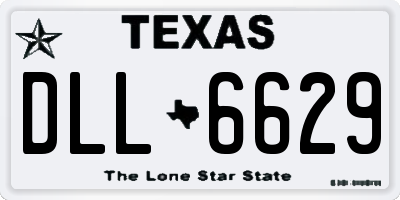 TX license plate DLL6629