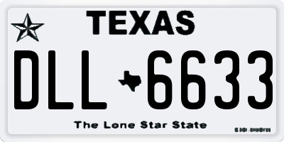 TX license plate DLL6633