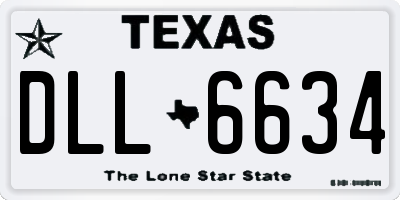 TX license plate DLL6634