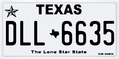 TX license plate DLL6635