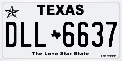 TX license plate DLL6637