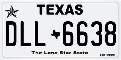 TX license plate DLL6638
