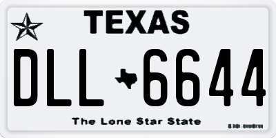 TX license plate DLL6644