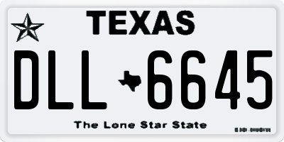 TX license plate DLL6645