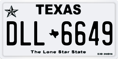 TX license plate DLL6649