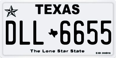 TX license plate DLL6655