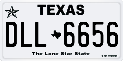 TX license plate DLL6656