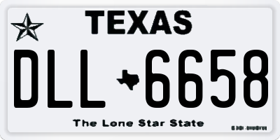 TX license plate DLL6658
