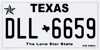 TX license plate DLL6659