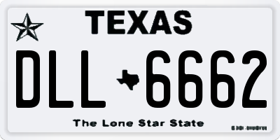TX license plate DLL6662