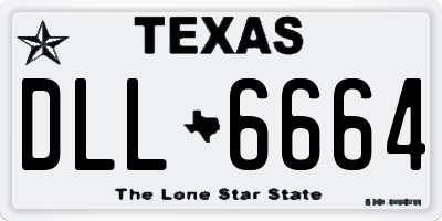TX license plate DLL6664
