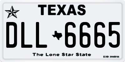 TX license plate DLL6665