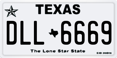 TX license plate DLL6669