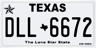 TX license plate DLL6672