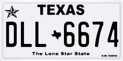 TX license plate DLL6674