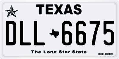TX license plate DLL6675