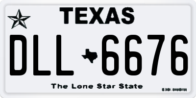 TX license plate DLL6676