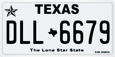TX license plate DLL6679