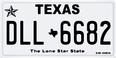 TX license plate DLL6682