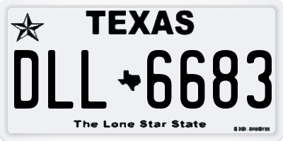 TX license plate DLL6683