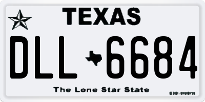 TX license plate DLL6684