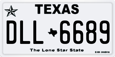 TX license plate DLL6689