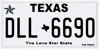 TX license plate DLL6690