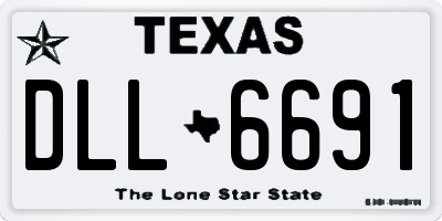 TX license plate DLL6691
