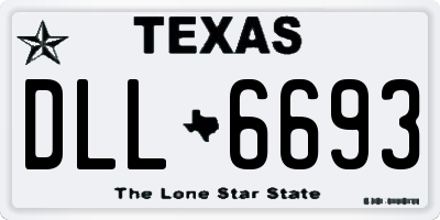 TX license plate DLL6693