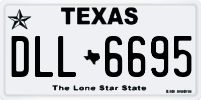 TX license plate DLL6695