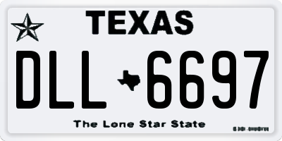 TX license plate DLL6697