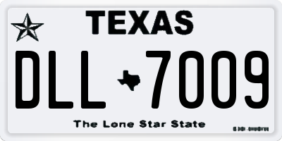TX license plate DLL7009