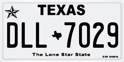 TX license plate DLL7029